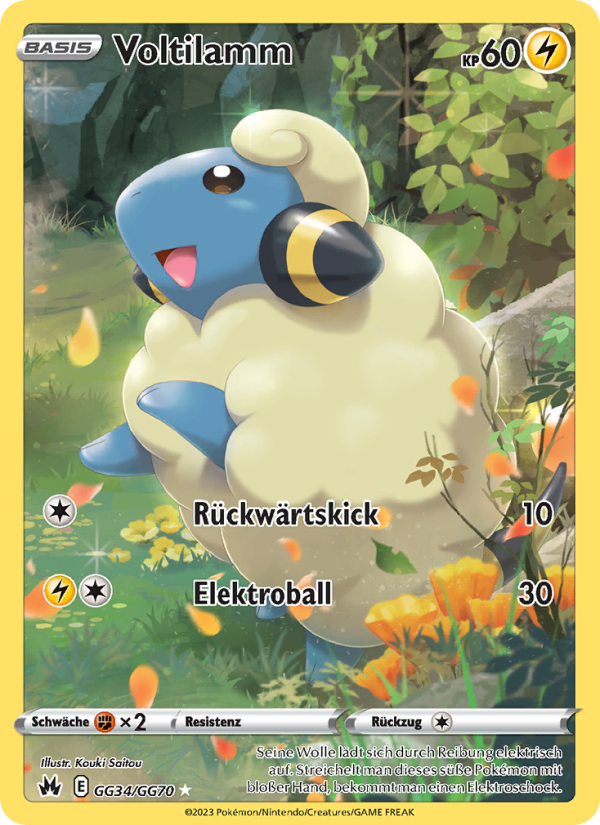 Voltilamm GG34 — Zenit der Könige (German Pokémon TCG card)