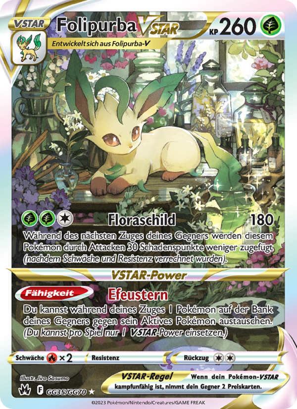 Folipurba VSTAR GG35 — Zenit der Könige (German Pokémon TCG card)