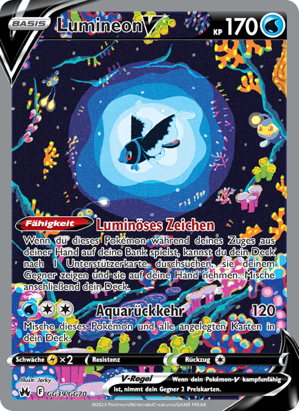 Lumineon V GG39 — Zenit der Könige (German Pokémon TCG card)