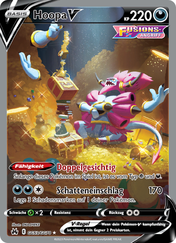 Hoopa V GG53 — Zenit der Könige (German Pokémon TCG card)