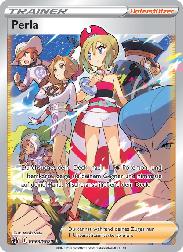 Perla GG63 — Zenit der Könige (German Pokémon TCG card)