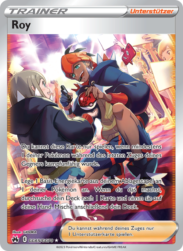 Roy GG65 — Zenit der Könige (German Pokémon TCG card)