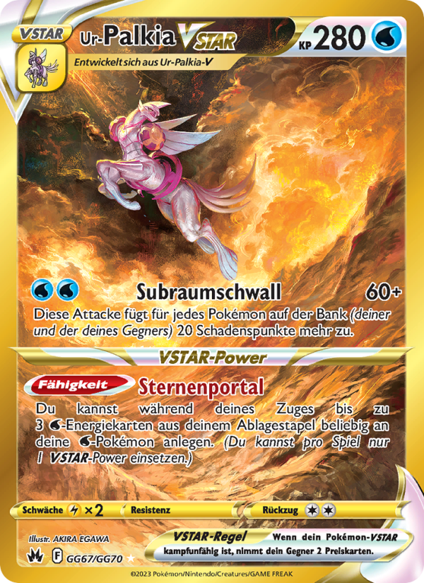 Ur-Palkia VSTAR GG67 — Zenit der Könige (German Pokémon TCG card)