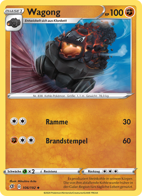 Wagong 106 — Rebel Clash (German Pokémon TCG card)