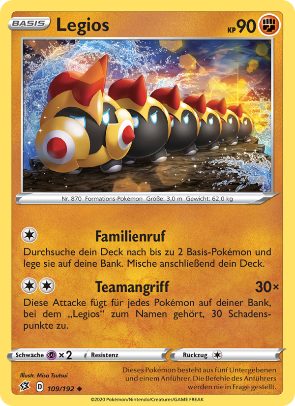 Legios 109 — Rebel Clash (German Pokémon TCG card)