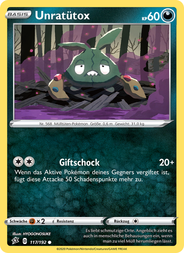 Unratütox 117 — Rebel Clash (German Pokémon TCG card)