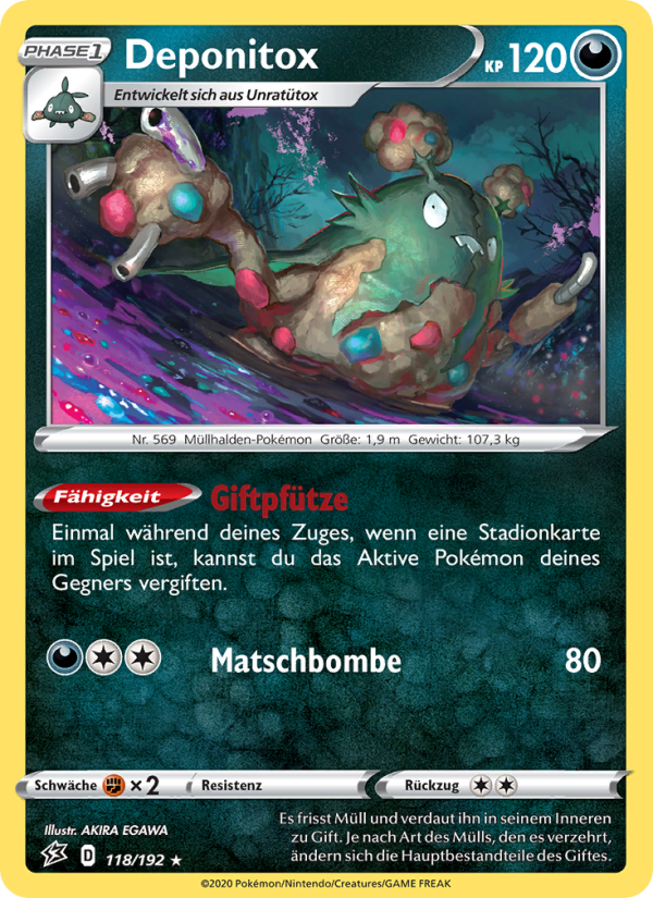 Deponitox 118 — Rebel Clash (German Pokémon TCG card)