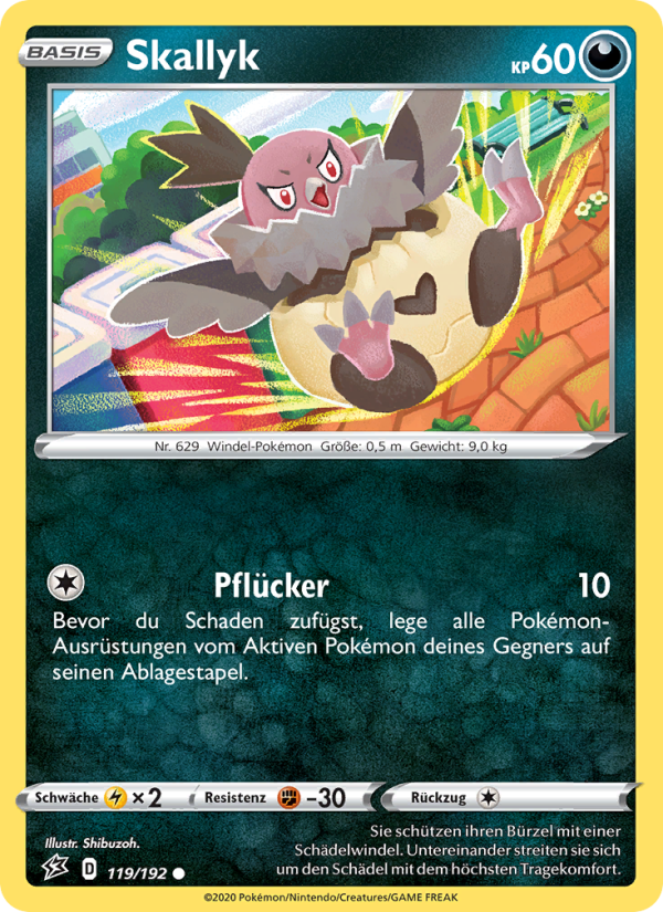 Skallyk 119 — Rebel Clash (German Pokémon TCG card)