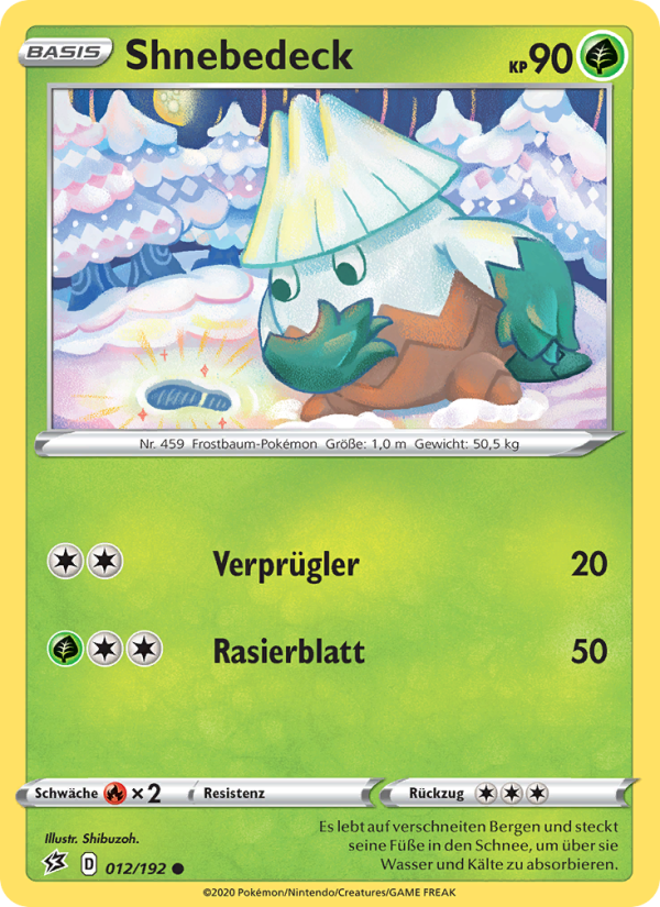 Shnebedeck 12 — Rebel Clash (German Pokémon TCG card)