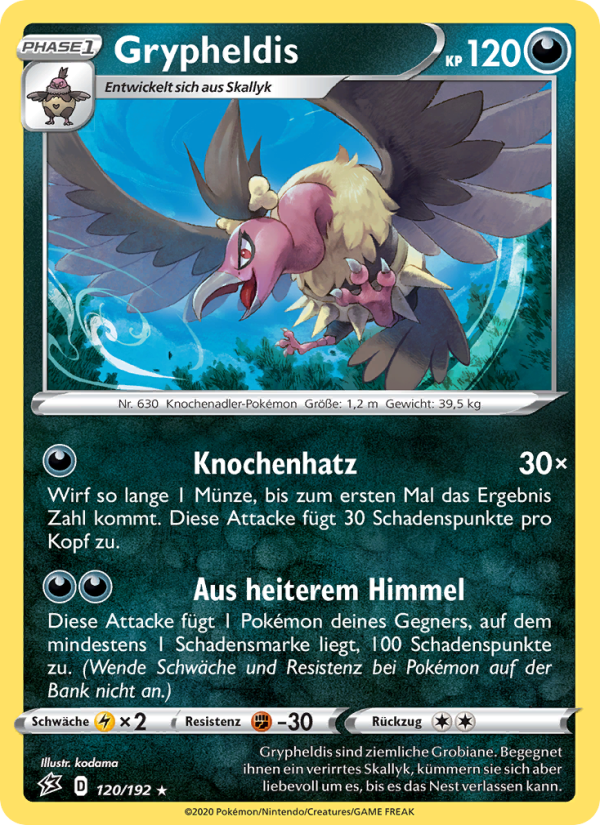 Grypheldis 120 — Rebel Clash (German Pokémon TCG card)