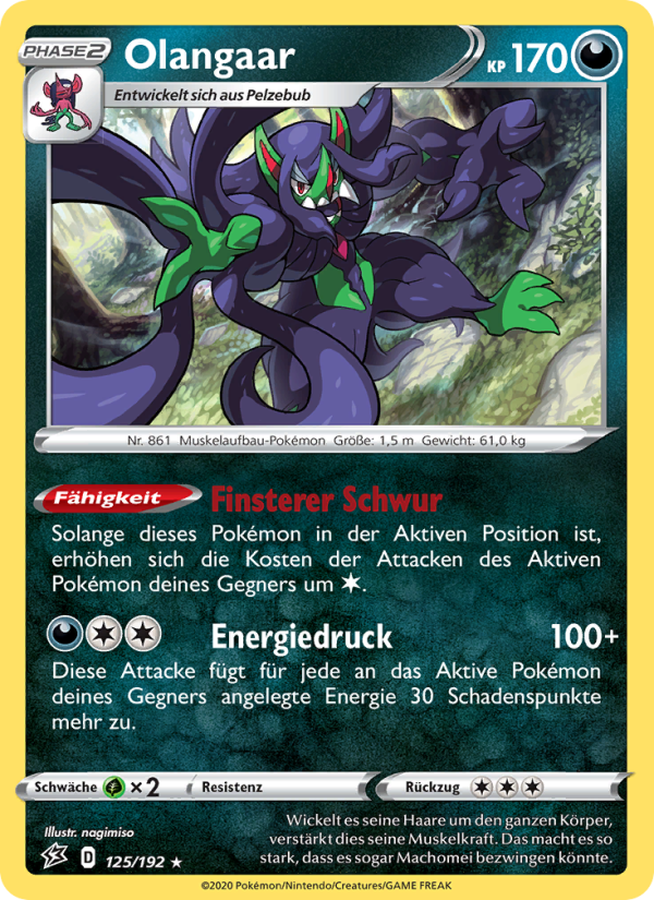 Olangaar 125 — Rebel Clash (German Pokémon TCG card)