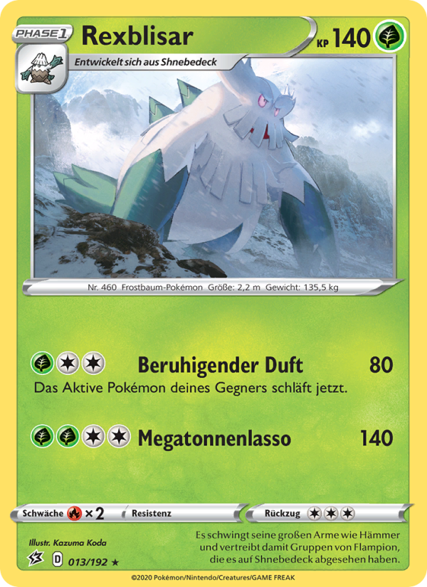 Rexblisar 13 — Rebel Clash (German Pokémon TCG card)