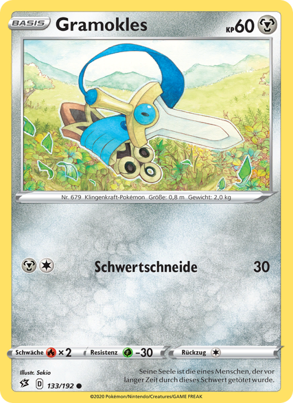 Gramokles 133 — Rebel Clash (German Pokémon TCG card)