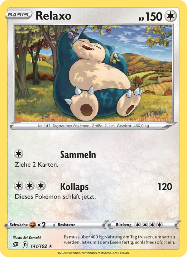 Relaxo 141 — Rebel Clash (German Pokémon TCG card)