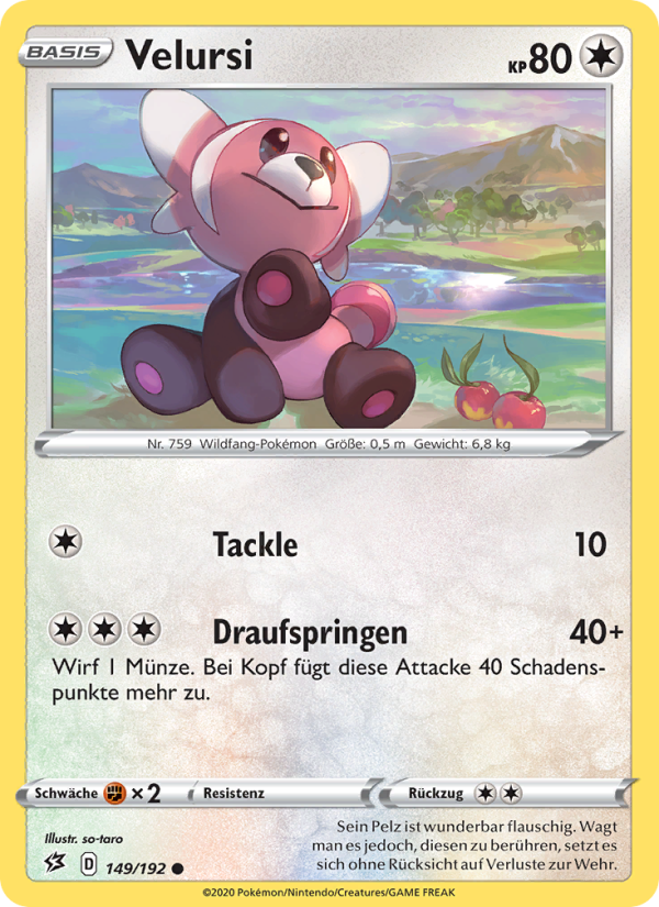 Velursi 149 — Rebel Clash (German Pokémon TCG card)