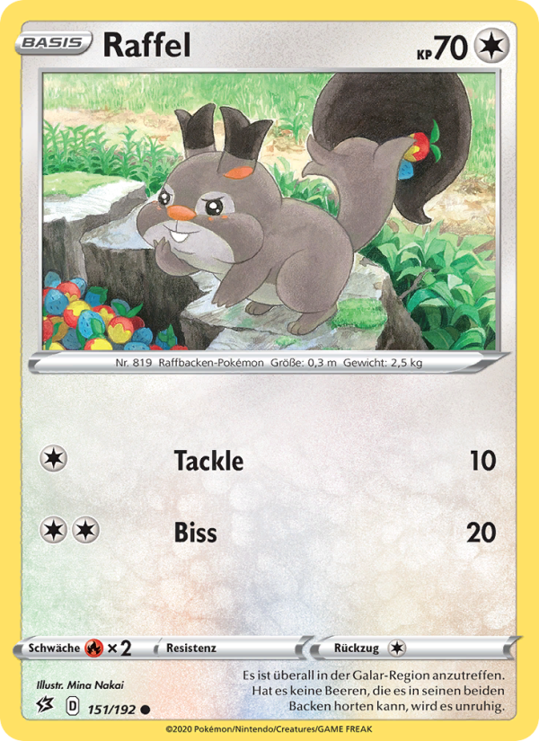 Raffel 151 — Rebel Clash (German Pokémon TCG card)