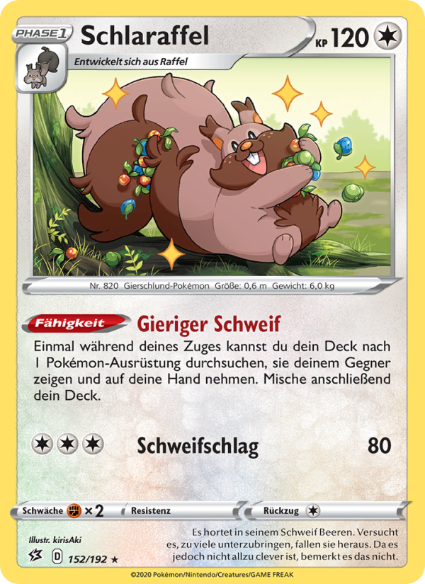 Schlaraffel 152 — Rebel Clash (German Pokémon TCG card)