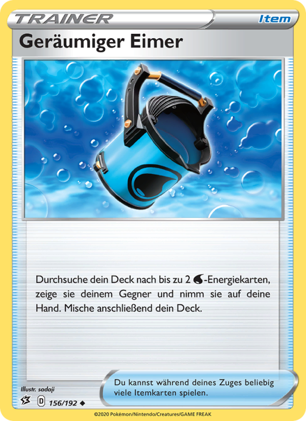 Geräumiger Eimer 156 — Rebel Clash (German Pokémon TCG card)