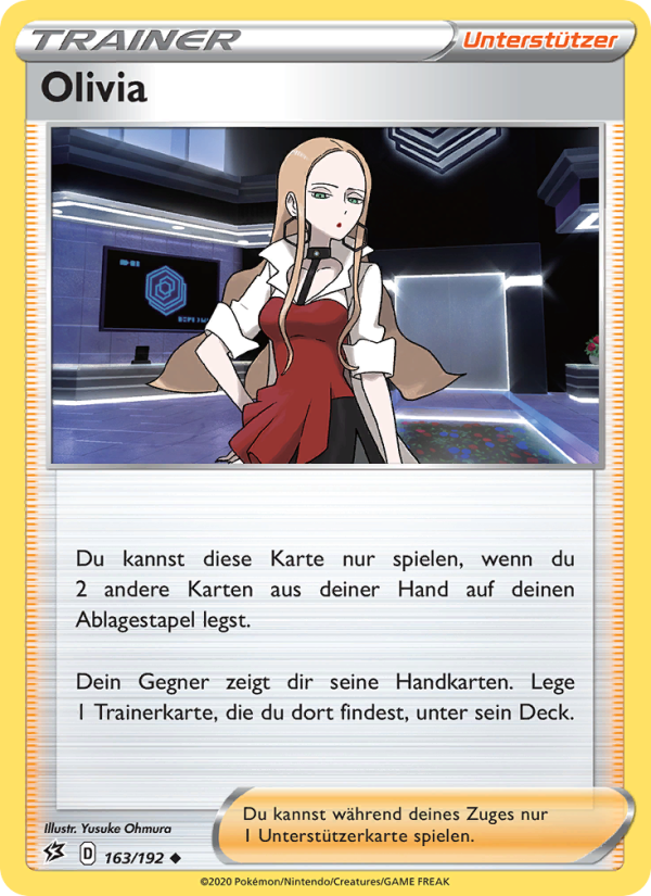 Olivia 163 — Rebel Clash (German Pokémon TCG card)