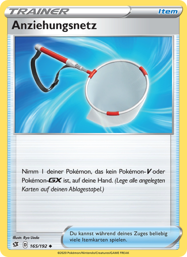 Anziehungsnetz 165 — Rebel Clash (German Pokémon TCG card)