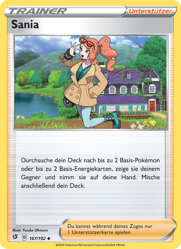 Sania 167 — Rebel Clash (German Pokémon TCG card)
