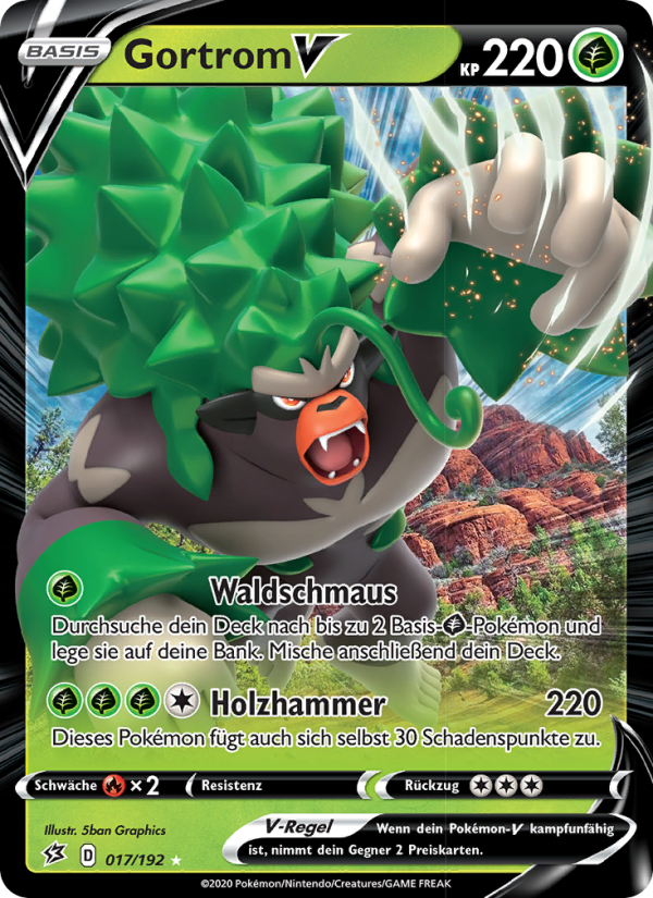 Gortrom V 17 — Rebel Clash (German Pokémon TCG card)
