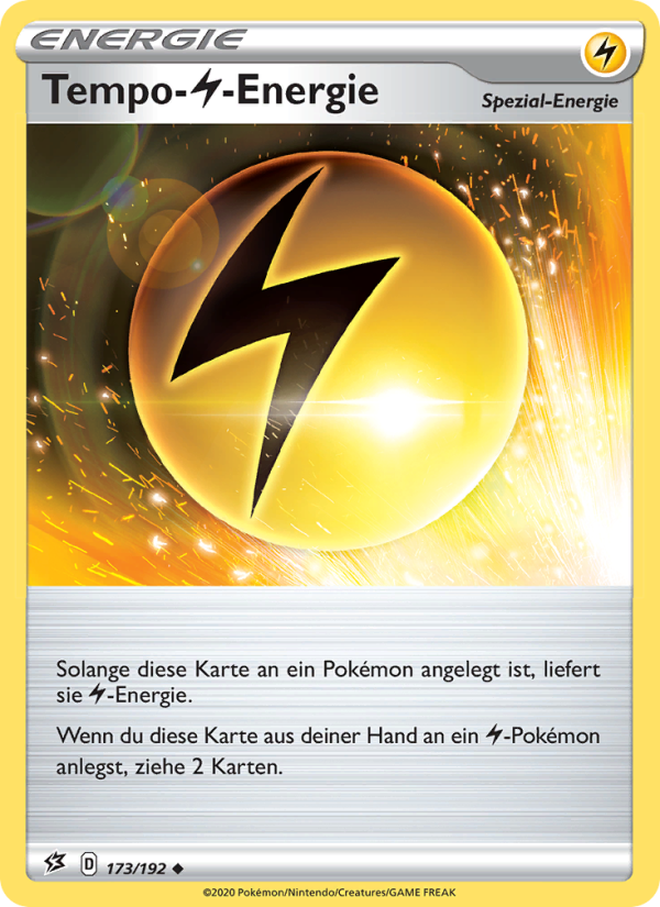 Tempo-Lightning-Energie 173 — Rebel Clash (German Pokémon TCG card)