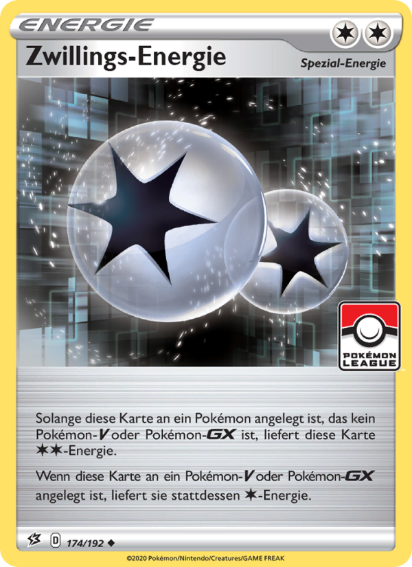 Zwillings-Energie 174 — Rebel Clash (German Pokémon TCG card)