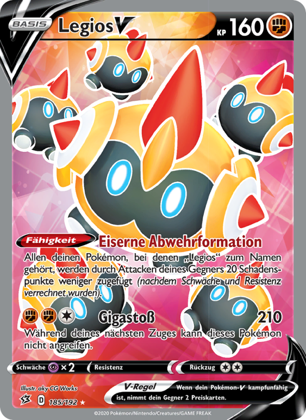 Legios V 185 — Rebel Clash (German Pokémon TCG card)