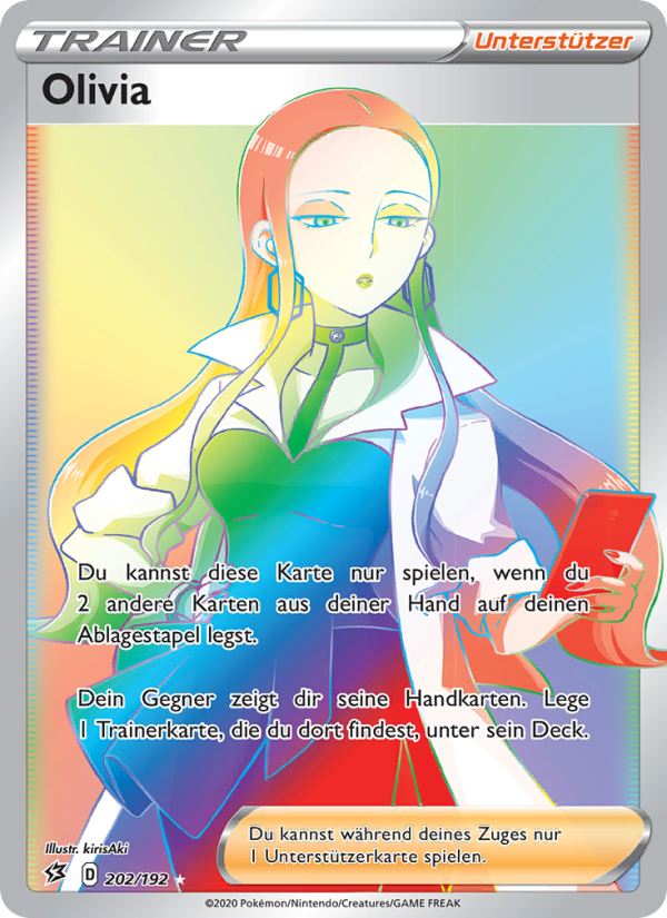 Olivia 202 — Rebel Clash (German Pokémon TCG card)