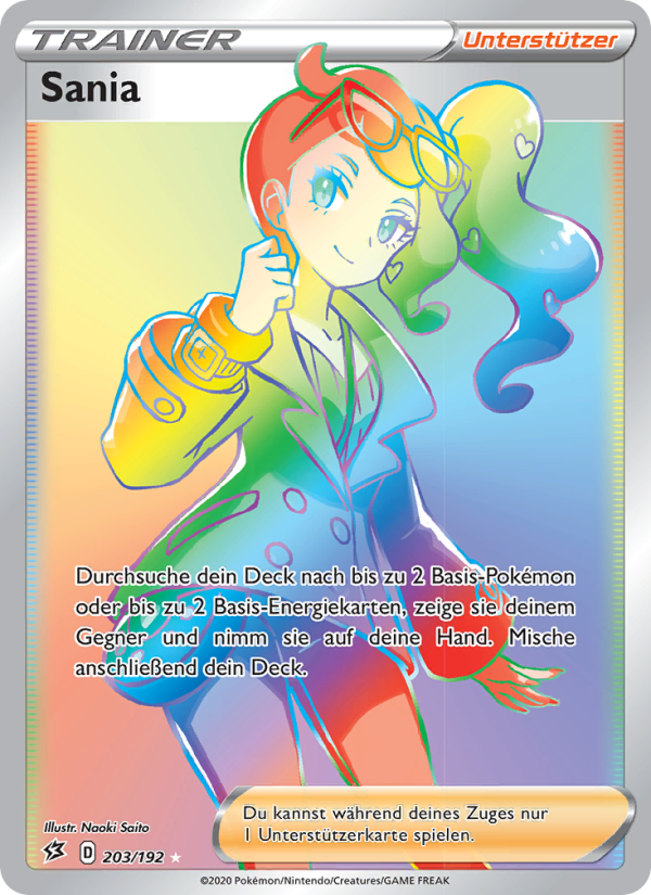 Sania 203 — Rebel Clash (German Pokémon TCG card)