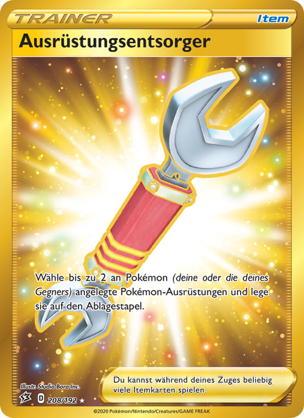 Ausrüstungsentsorger 208 — Rebel Clash (German Pokémon TCG card)