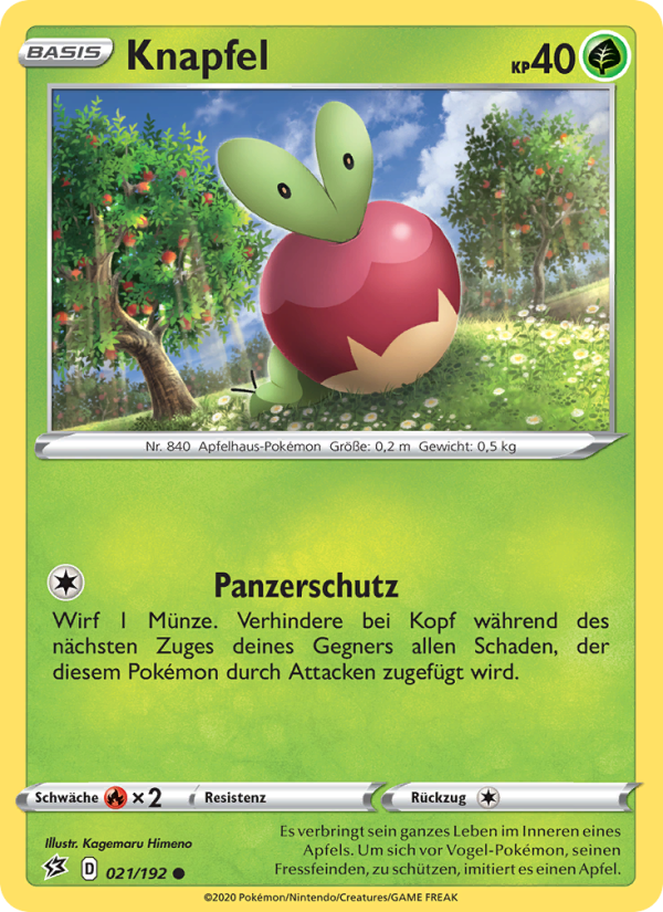 Knapfel 21 — Rebel Clash (German Pokémon TCG card)