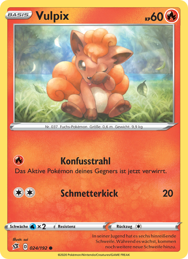 Vulpix 24 — Rebel Clash (German Pokémon TCG card)