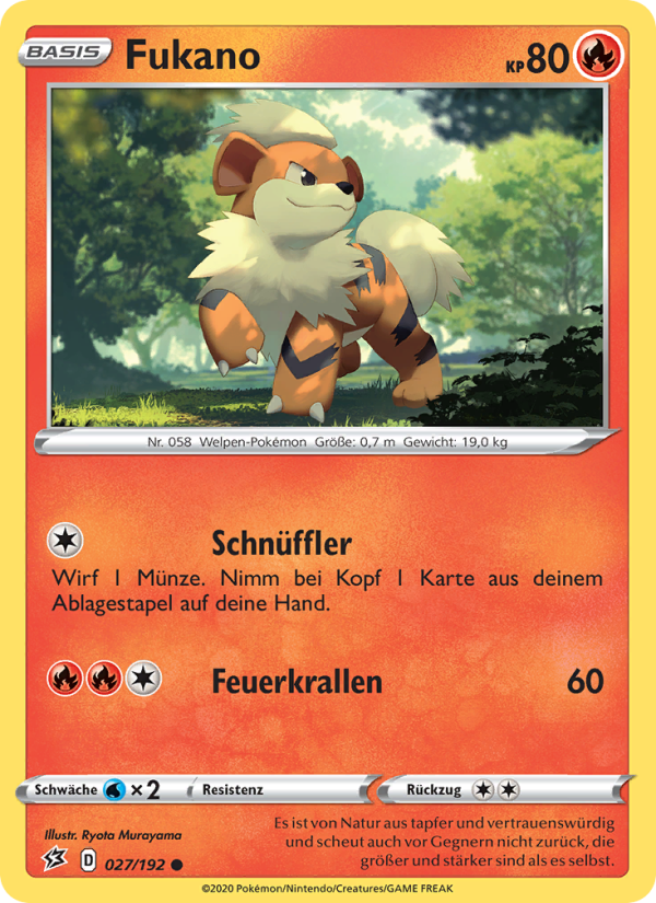 Fukano 27 — Rebel Clash (German Pokémon TCG card)
