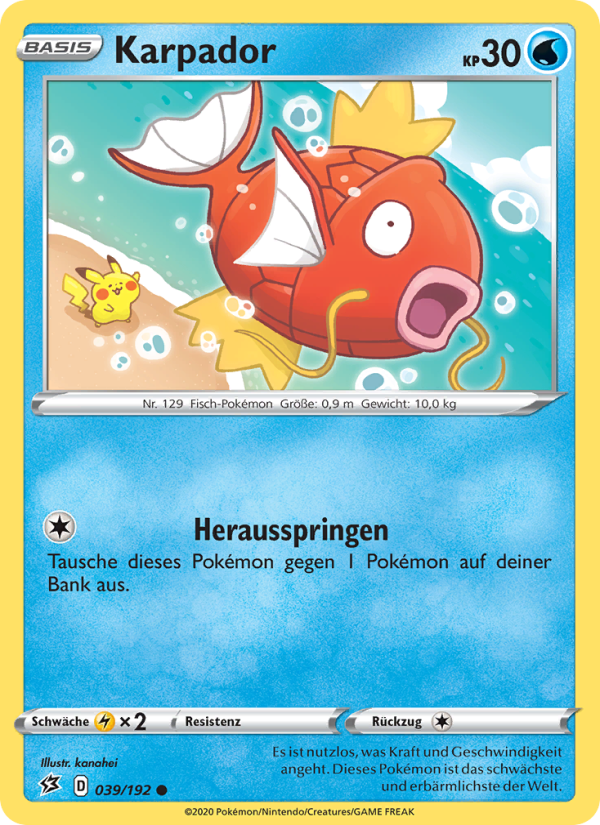 Karpador 39 — Rebel Clash (German Pokémon TCG card)