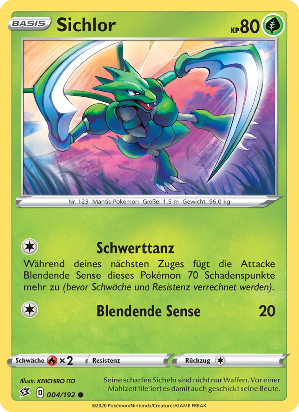 Sichlor 4 — Rebel Clash (German Pokémon TCG card)