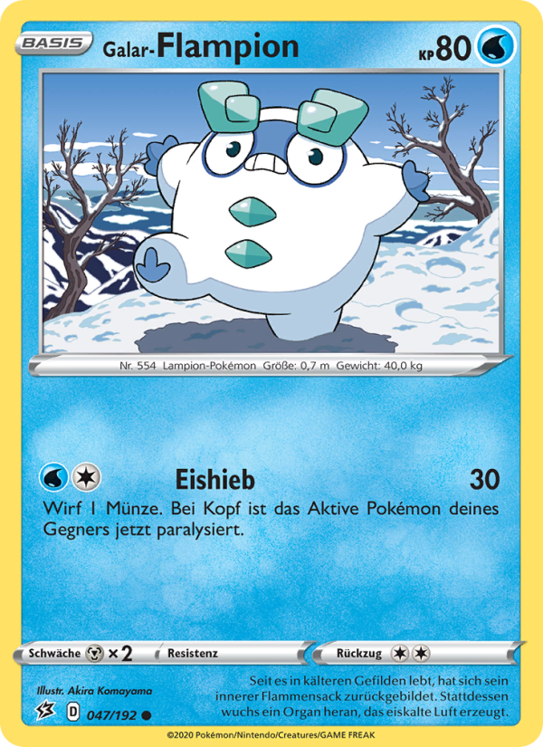 Galar-Flampion 47 — Rebel Clash (German Pokémon TCG card)