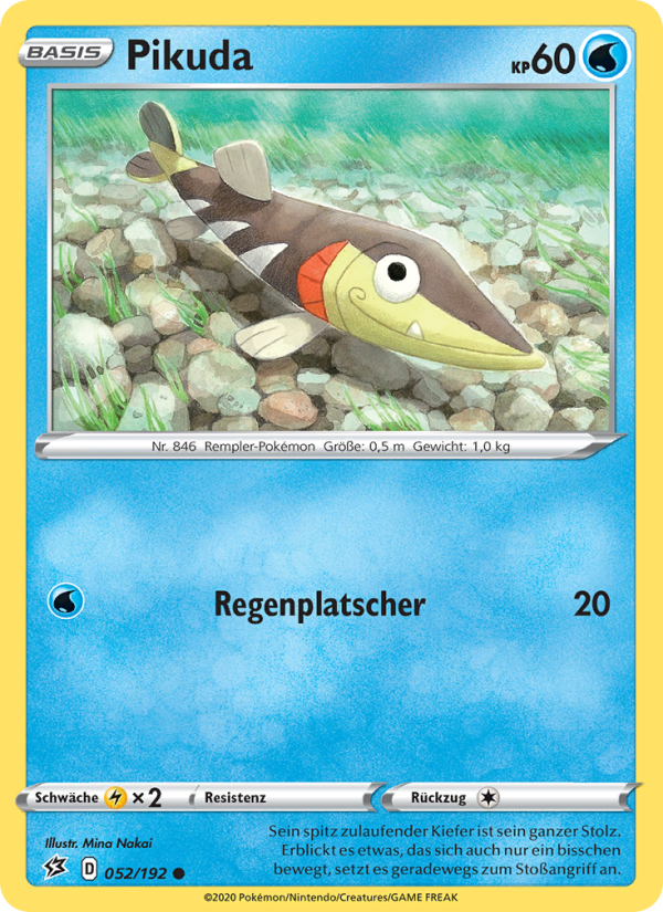 Pikuda 52 — Rebel Clash (German Pokémon TCG card)