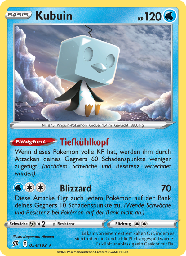 Kubuin 54 — Rebel Clash (German Pokémon TCG card)