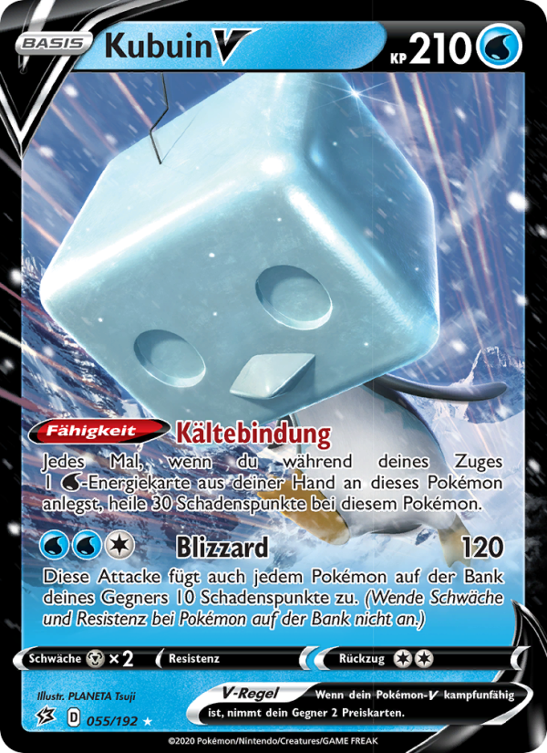 Kubuin V 55 — Rebel Clash (German Pokémon TCG card)