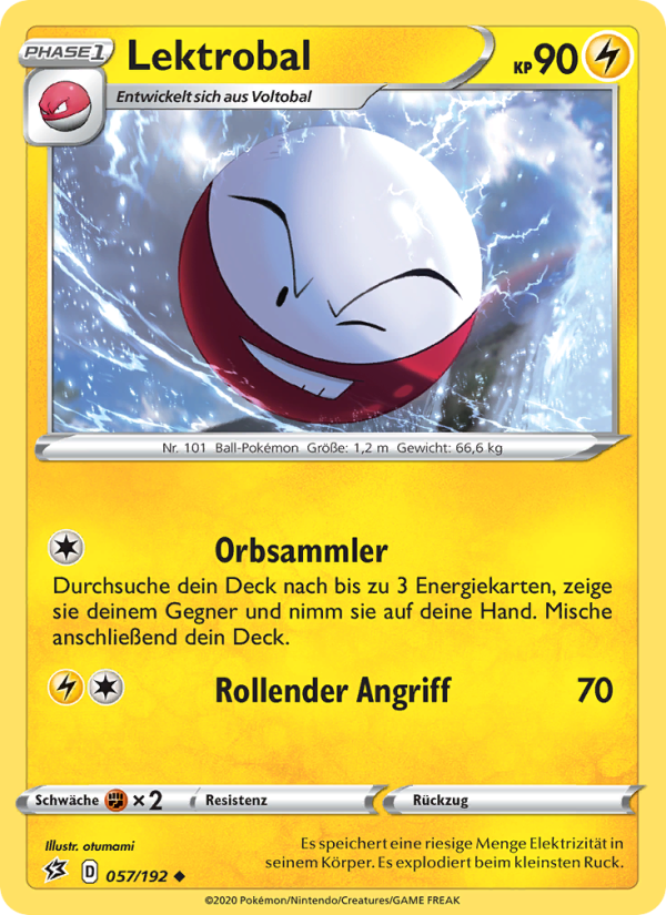 Lektrobal 57 — Rebel Clash (German Pokémon TCG card)