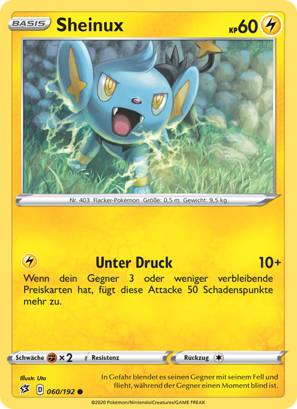 Sheinux 60 — Rebel Clash (German Pokémon TCG card)