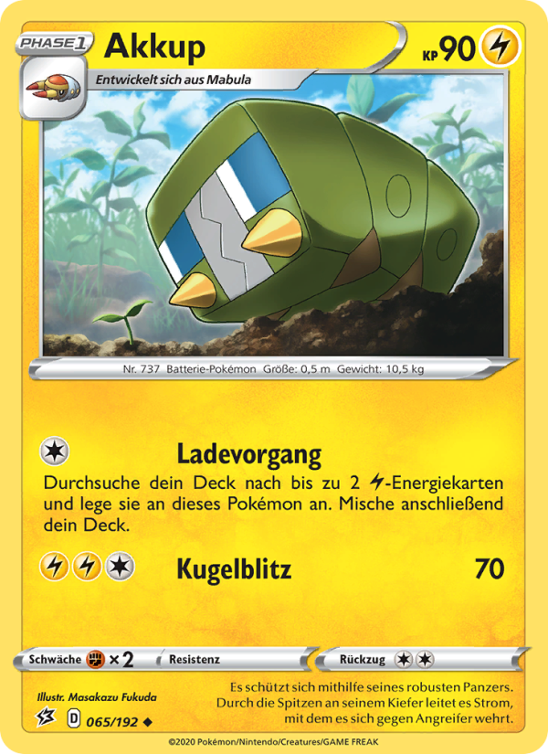 Akkup 65 — Rebel Clash (German Pokémon TCG card)