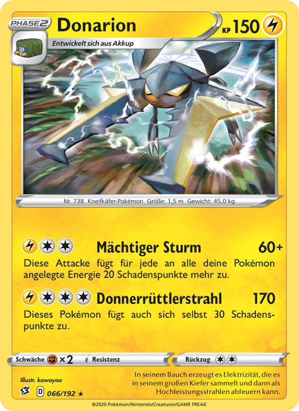 Donarion 66 — Rebel Clash (German Pokémon TCG card)