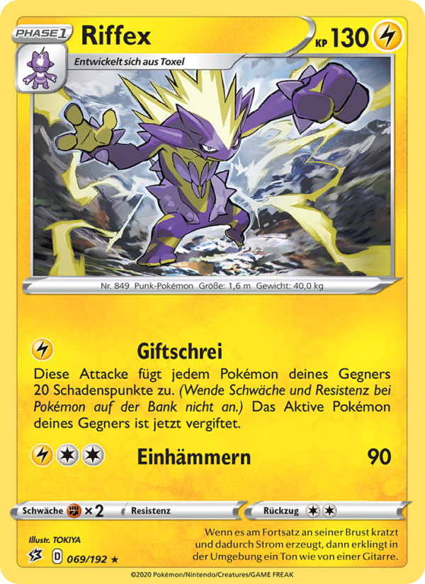 Riffex 69 — Rebel Clash (German Pokémon TCG card)