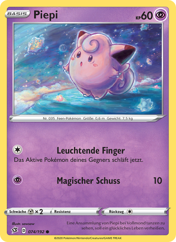 Piepi 74 — Rebel Clash (German Pokémon TCG card)