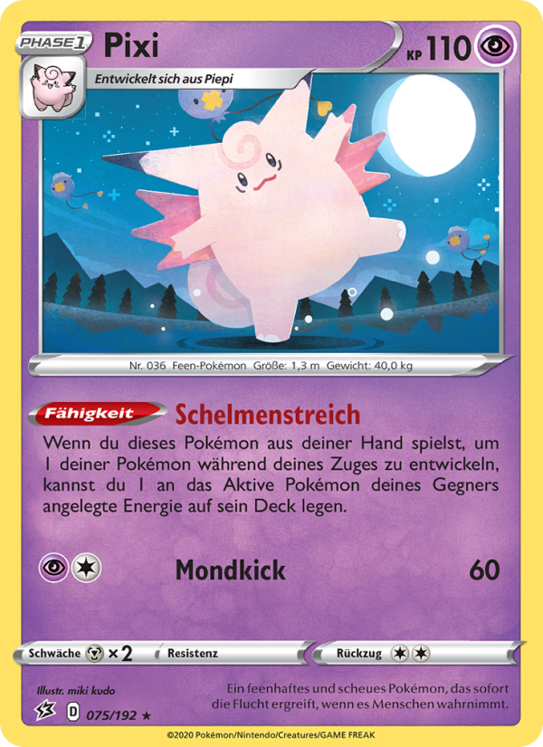 Pixi 75 — Rebel Clash (German Pokémon TCG card)