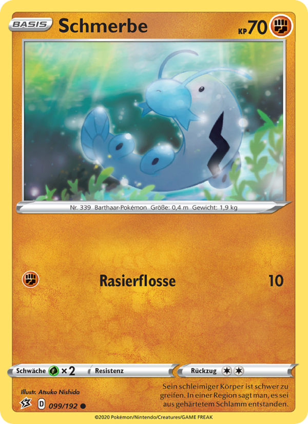 Schmerbe 99 — Rebel Clash (German Pokémon TCG card)