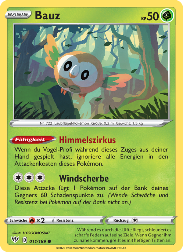 Bauz 11 — Darkness Ablaze (German Pokémon TCG card)